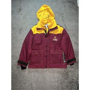 Champion Maroon and Yellow Puffer Jacket